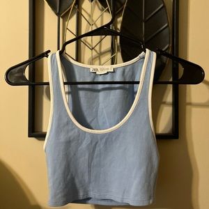 Zara Blue crop top
